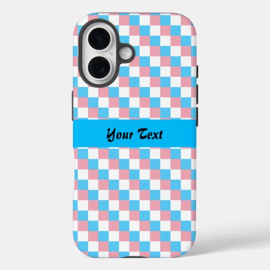 Transgenderkleuren, gevarieerd patroon Case-Mate iPhone case (Achterkant)