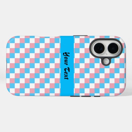 Transgenderkleuren, gevarieerd patroon Case-Mate iPhone case (Achterkant (horizontaal))