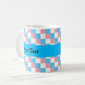 Transgenderkleuren, gevarieerd patroon koffiemok (Voorkant links)