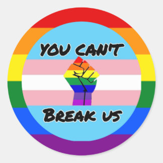 Transgendermacht Ronde Sticker