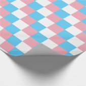 Transgenderpridekleuren Verpakkingspapier Cadeaupapier (Hoek)