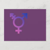 Transgendersymbool Briefkaart (Voorkant)