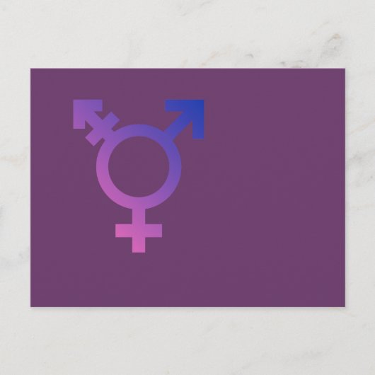 Transgendersymbool Briefkaart (Voorkant)
