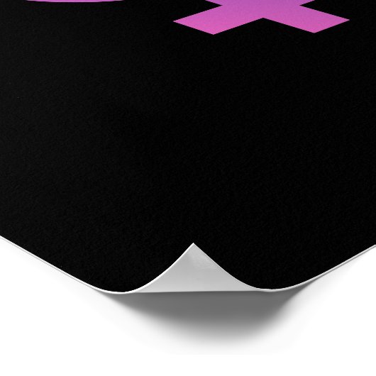 Transgendersymbool Poster (Hoek)