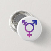 Transgendersymbool Ronde Button 3,2 Cm (Voorkant /achterkant)
