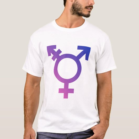 Transgendersymbool T-shirt (Voorkant)