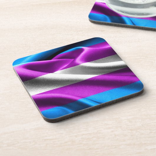 Transgendervlag Bier Onderzetter (Linkerzijde)