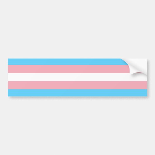 Transgendervlag Bumpersticker (Voorkant)