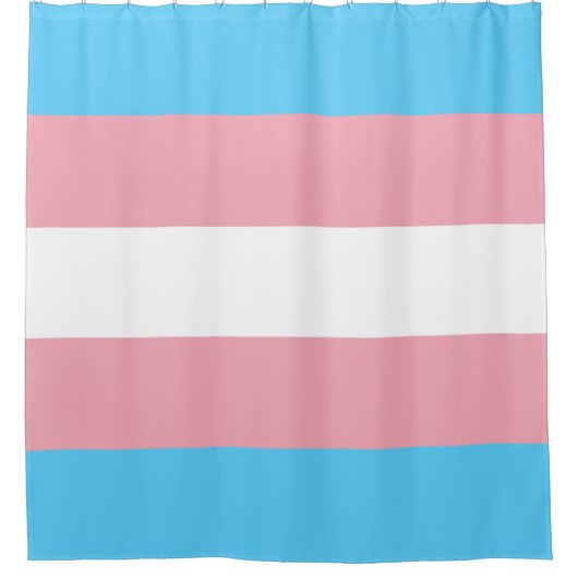Transgendervlag Douchegordijn (Voorkant)