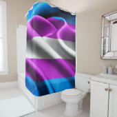 Transgendervlag Douchegordijn (In situ)