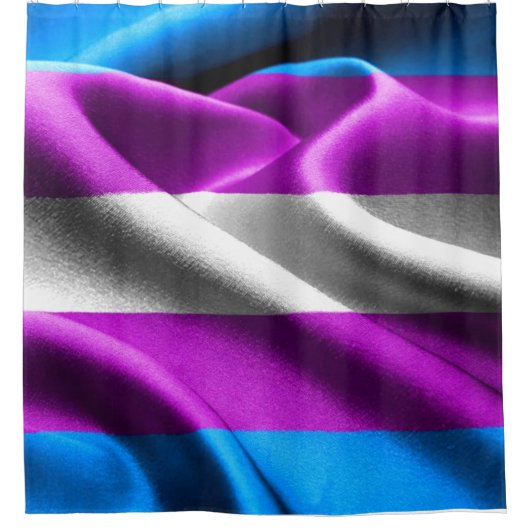 Transgendervlag Douchegordijn (Voorkant)