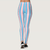 Transgendervlag en -pride gemeenschap leggings (Achterkant)