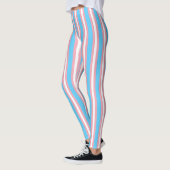 Transgendervlag en -pride gemeenschap leggings (Links)