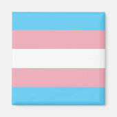 Transgendervlag en -pride gemeenschap magneet (Voorkant)