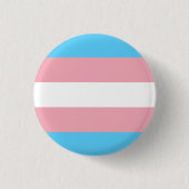 Transgendervlag en -pride gemeenschap ronde button 3,2 cm (Voorkant)