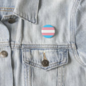 Transgendervlag en -pride gemeenschap ronde button 3,2 cm (In situ)