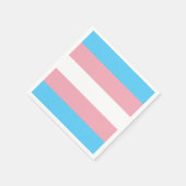 Transgendervlag en -pride gemeenschap servet (Hoek)