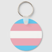 Transgendervlag en -pride gemeenschap sleutelhanger (Achterkant)