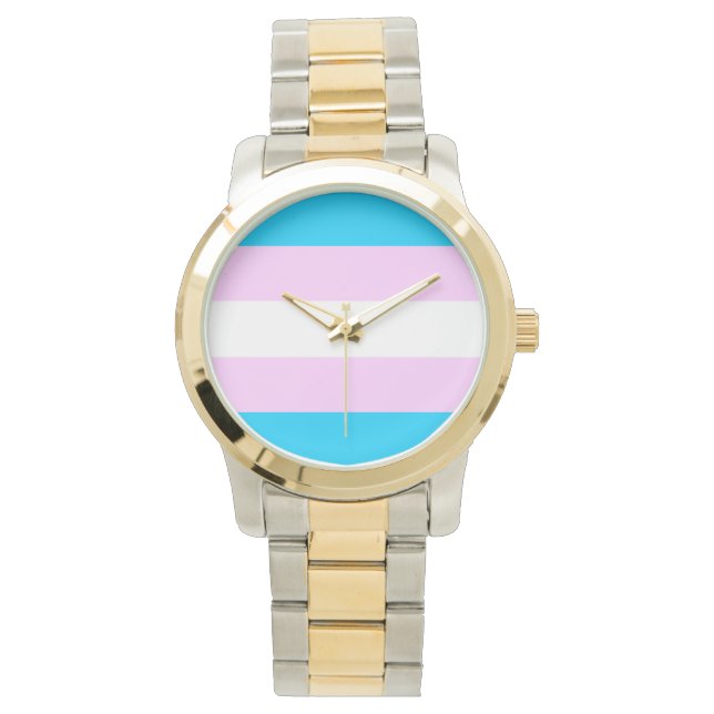 Transgendervlag Horloge (Voorkant)