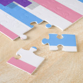 Transgendervlag Legpuzzel (Zijkant)