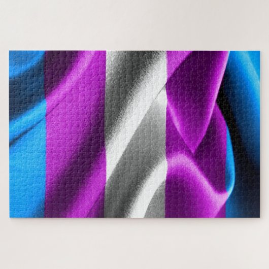 Transgendervlag Legpuzzel (Horizontaal)