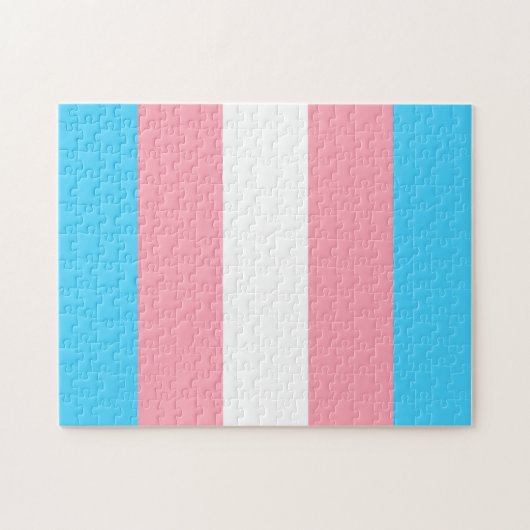 Transgendervlag Legpuzzel (Horizontaal)