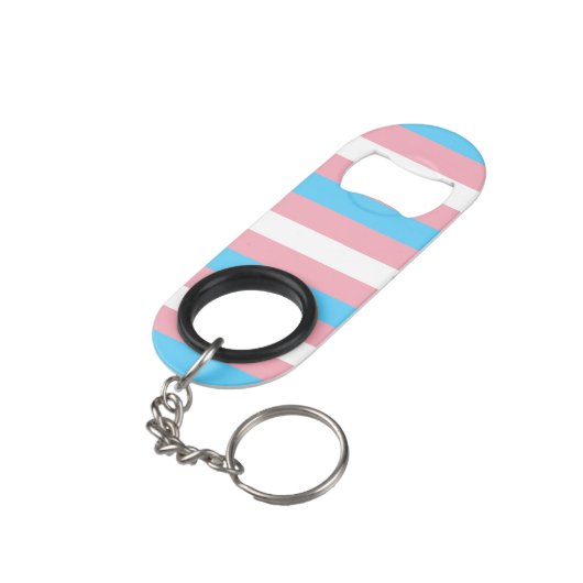 Transgendervlag Mini Flessenopener (Achterkant Gekanteld)