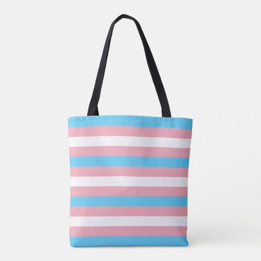 Transgendervlag Tote Bag (Achterkant)