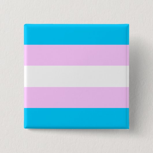 Transgendervlag Vierkante Button 5,1 Cm (Voorkant)