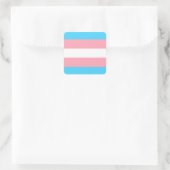 Transgendervlag Vierkante Sticker (Tas)