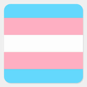 Transgendervlag Vierkante Sticker