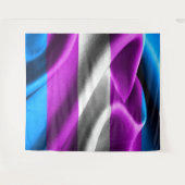 Transgendervlag Wandkleed (Voorkant (horizontaal))