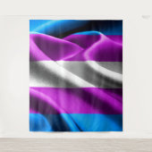 Transgendervlag Wandkleed (Voorkant)
