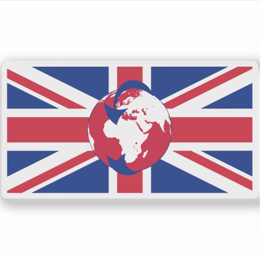 Transglobe Expedition Flag Sticker (Voorkant)