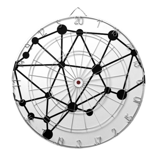 Transhuman Brain - Cyborg Geek Dartbord (Voorkant)