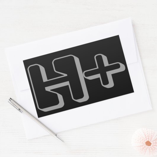 TRANSHUMANISME Symbool Sticker (Envelop)