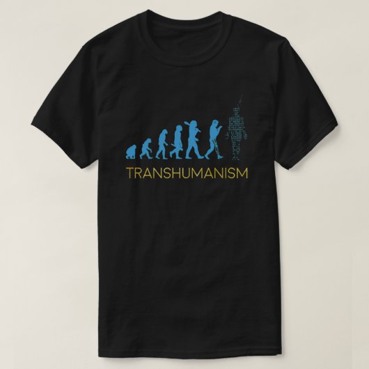 Transhumanistische evolutie t-shirt (Design voorkant)