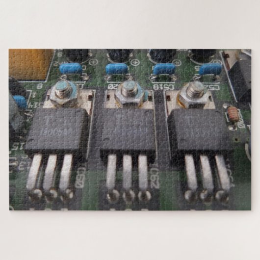 Transistor Circuit Puzzle Legpuzzel (Horizontaal)