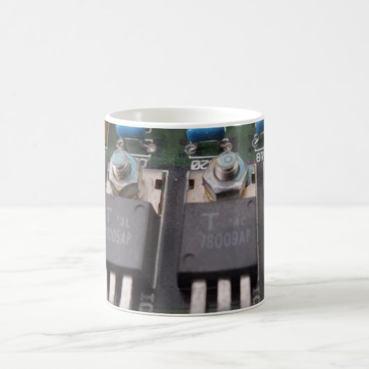 Transistor Circuit Witte 11 oz Klassieke Witte Mok (Center)