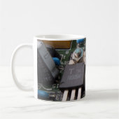 Transistor Circuit Witte 11 oz Klassieke Witte Mok (Links)