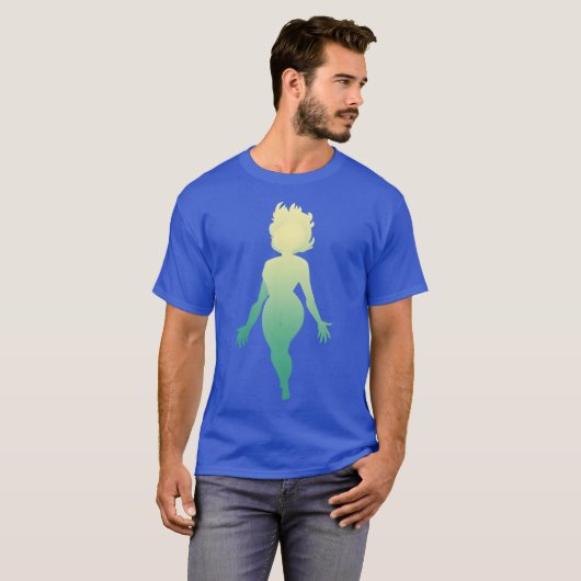 Transistor Superuser Sticker te groot T-shirt (Voorkant volledig)