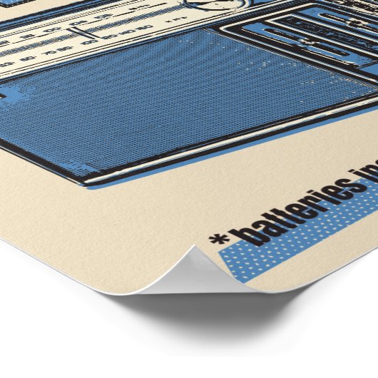 📻  transistorradio poster (Hoek)