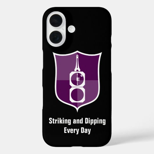 Transit Compass Shield Crest van geoloog Case-Mate iPhone Case (Achterkant)