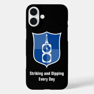 Transit Compass Shield Crest van geoloog iPhone 16 Plus Hoesje