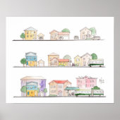 Transit Density - matte print poster (Voorkant)