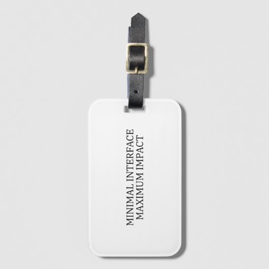 Transit Identiteit | Technische Minimaal Interface Bagagelabel (Voorkant (verticaal))