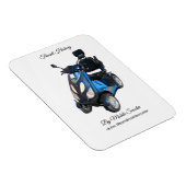 Transit mobiele scooter magneet (7,6 cm x 10,2 cm) (Rechterzijde)