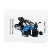 Transit mobiele scooter magneet (7,6 cm x 10,2 cm) (Horizontaal)
