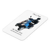 Transit mobiele scooter magneet (7,6 cm x 10,2 cm) (Linkerzijde)
