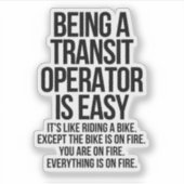 Transit operator sticker (Voorkant)